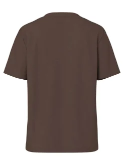 New Pieces Pcria Ss Solid Tee 4864477 Hot Fudge