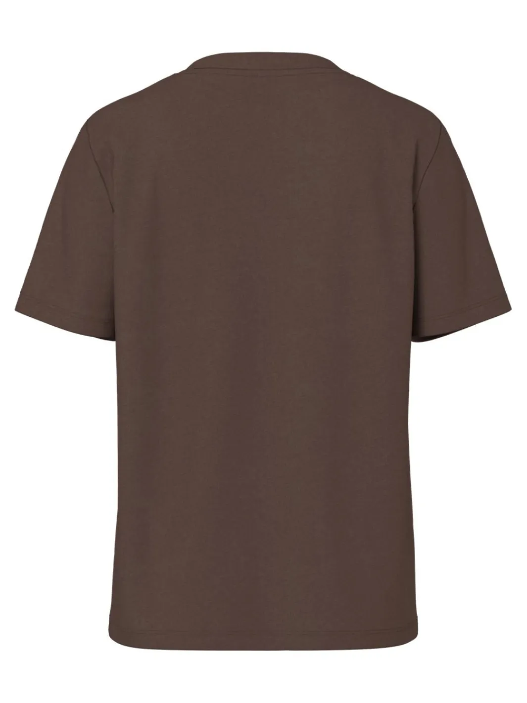 New Pieces Pcria Ss Solid Tee 4864477 Hot Fudge