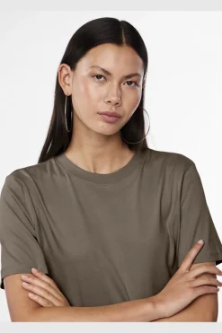 Sale Pieces Pcria Ss Solid Tee 4551300 Morel