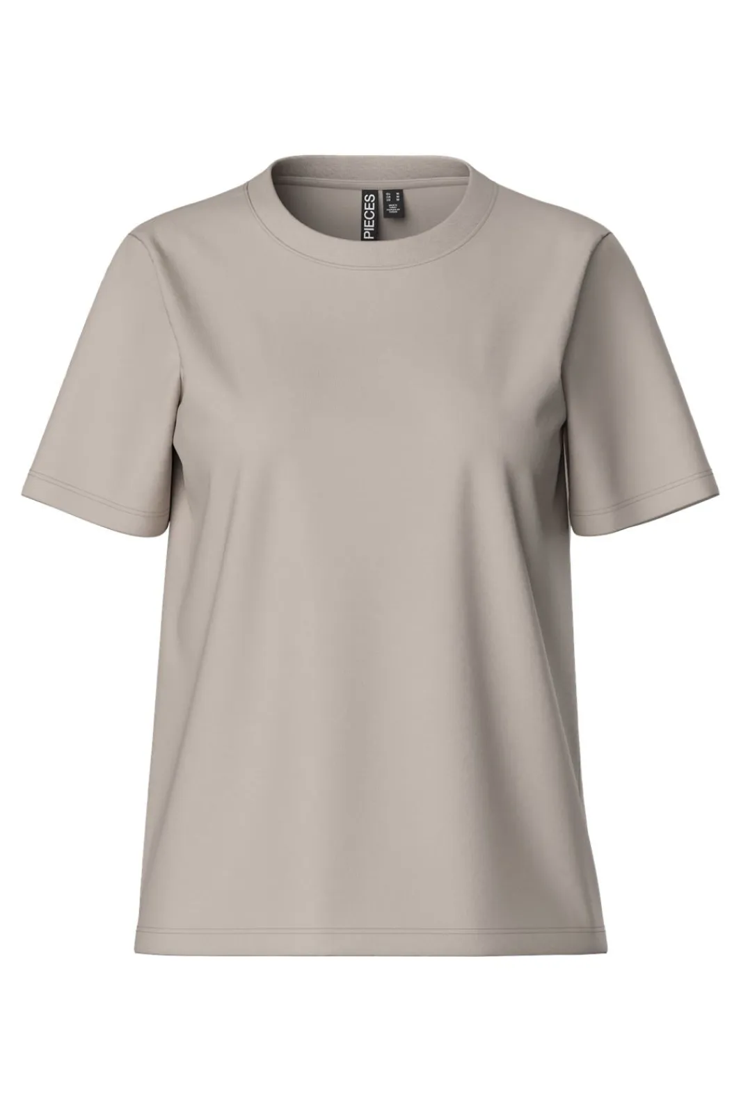 Discount Pieces Pcria Ss Solid Tee 4557772 Silver Gray