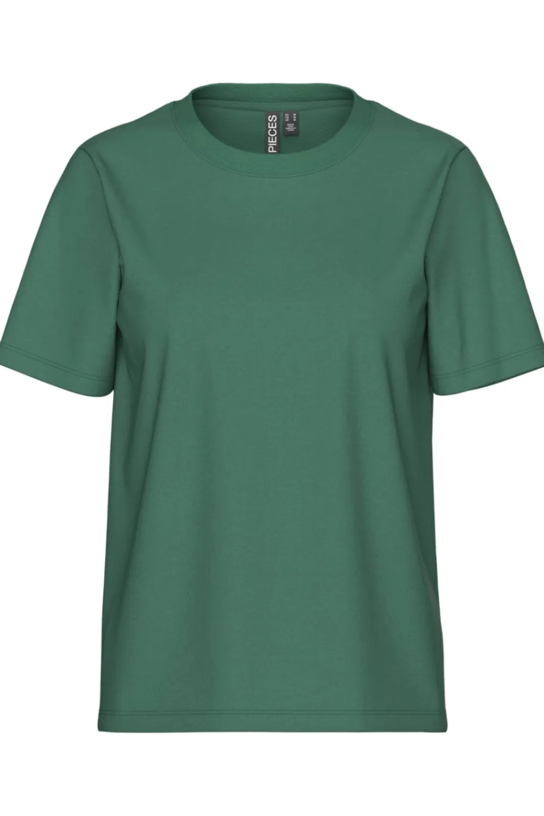 Hot Pieces Pcria Ss Solid Tee 4858422 Hunter Green