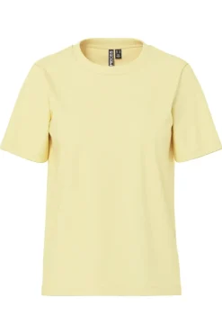 Pieces Pcria Ss Solid Tee 4803349 French Vanilla