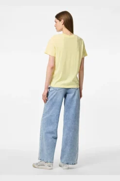 Pieces Pcria Ss Solid Tee 4803349 French Vanilla