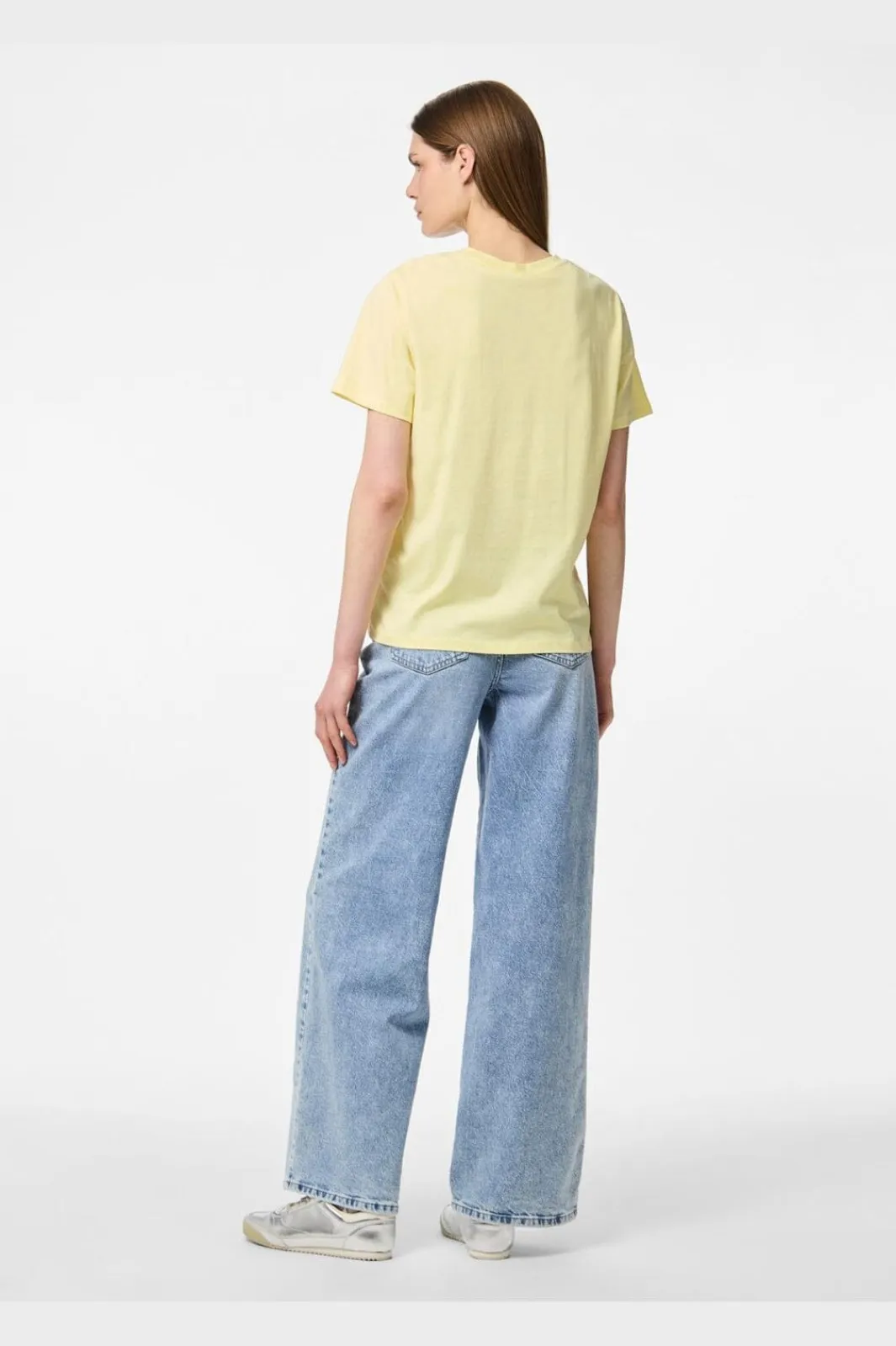 Pieces Pcria Ss Solid Tee 4803349 French Vanilla