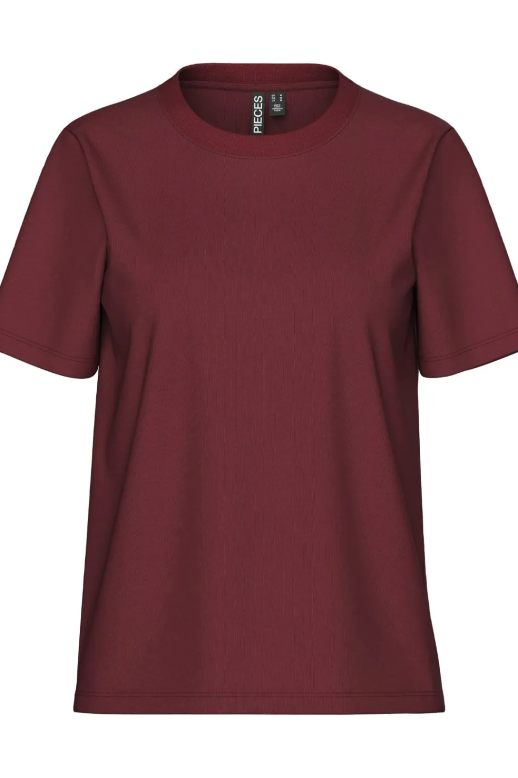 Sale Pieces Pcria Ss Solid Tee 4551302 Tawny Port