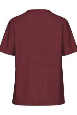 Sale Pieces Pcria Ss Solid Tee 4551302 Tawny Port