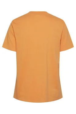 Outlet Pieces Pcria Ss Solid Tee 4386929 Tangerine