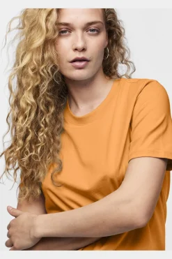 Outlet Pieces Pcria Ss Solid Tee 4386929 Tangerine