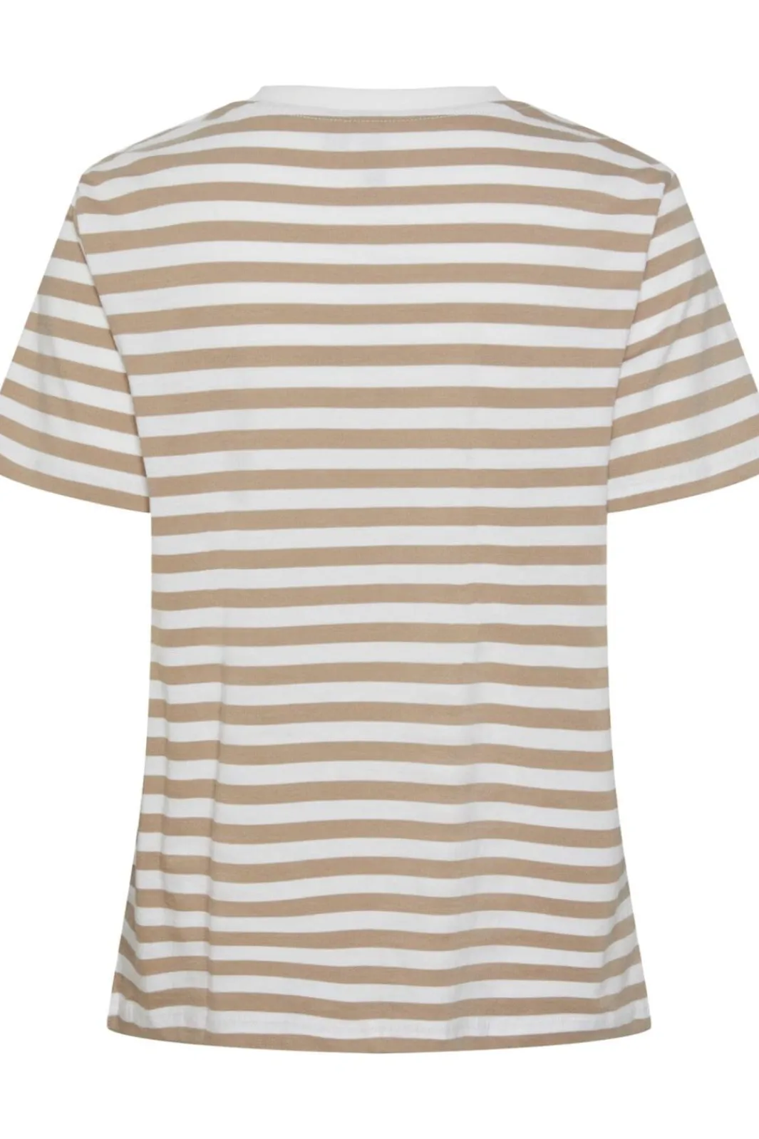 Outlet Pieces Pcria Ss Tee Stripes 4400579 Silver Mink Bright White