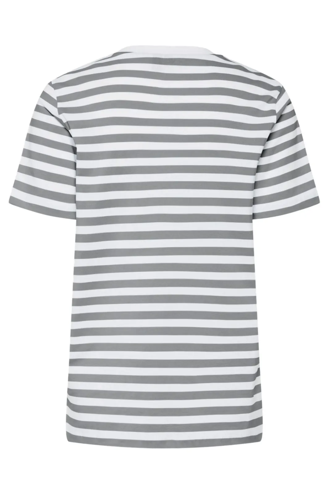 Sale Pieces Pcria Ss Tee Stripes 4651140 Ultimate Grey Bright White