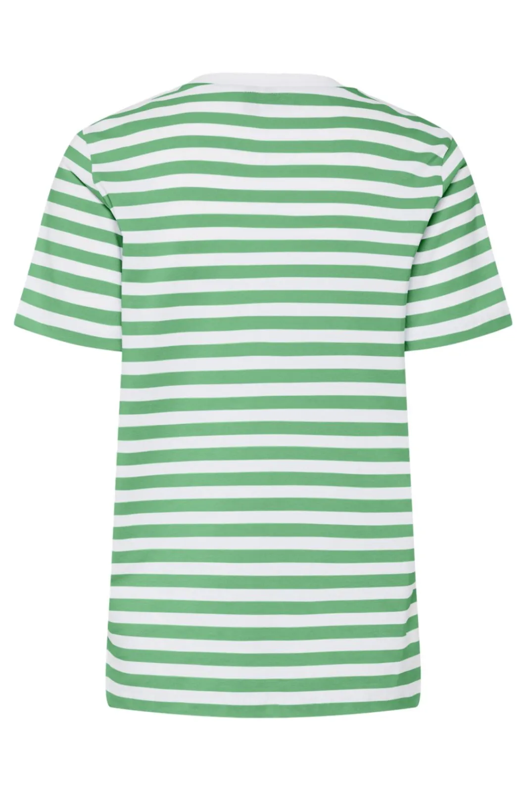 New Pieces Pcria Ss Tee Stripes 4651138 Bright White