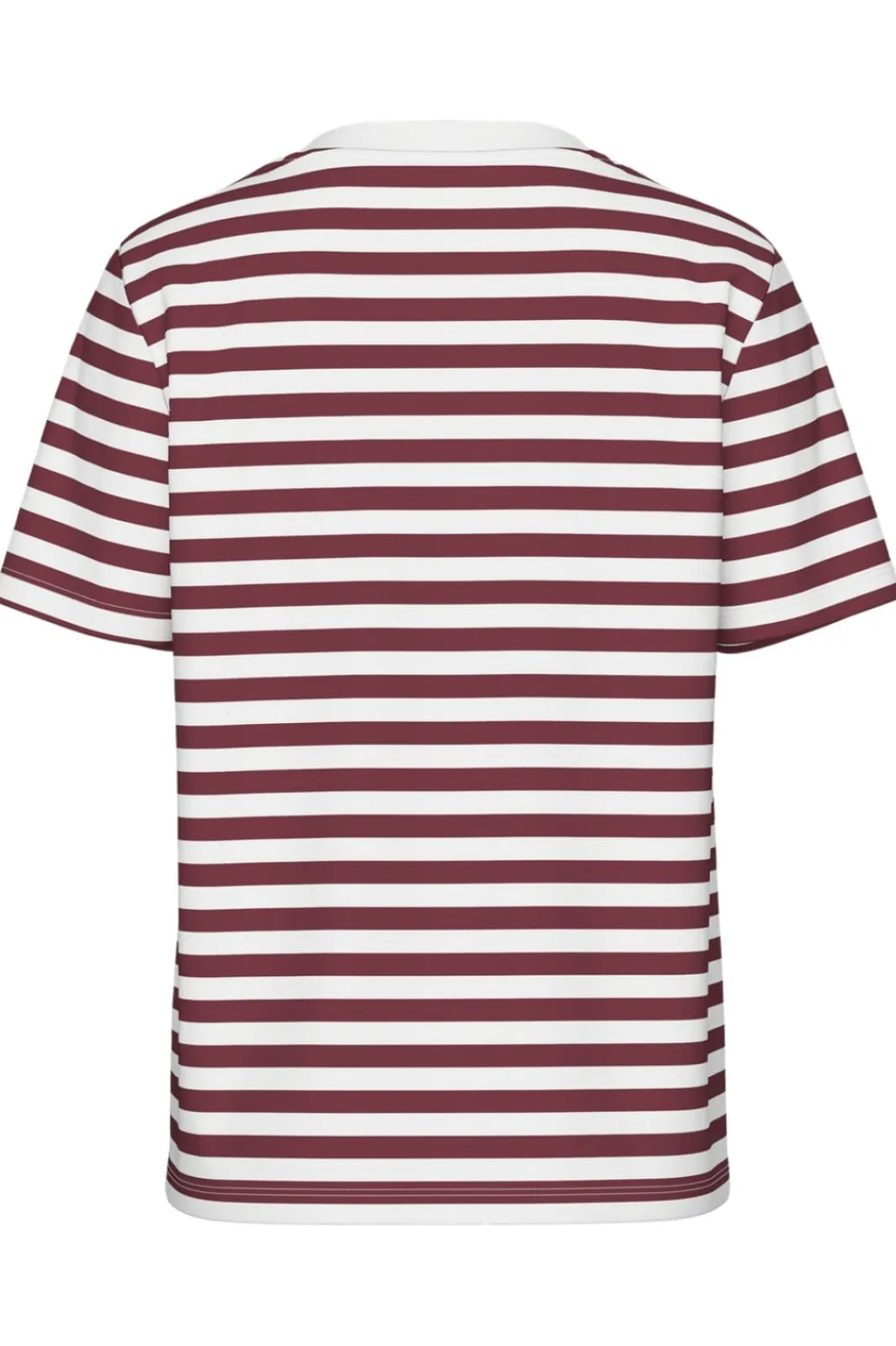 Pieces Pcria Ss Tee Stripes 4856960 Tawny Port Bright White
