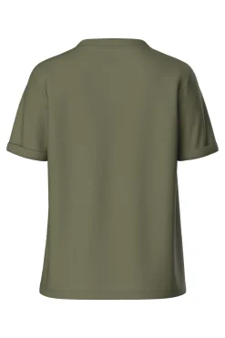 Discount Pieces Pcria Ss V-Neck Solid Tee 3783308 Deep Lichen Green