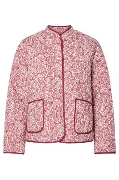 Pieces Pcrikke Quilted Jacket 4928318 Slate Rose Flower