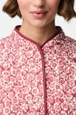 Pieces Pcrikke Quilted Jacket 4928318 Slate Rose Flower