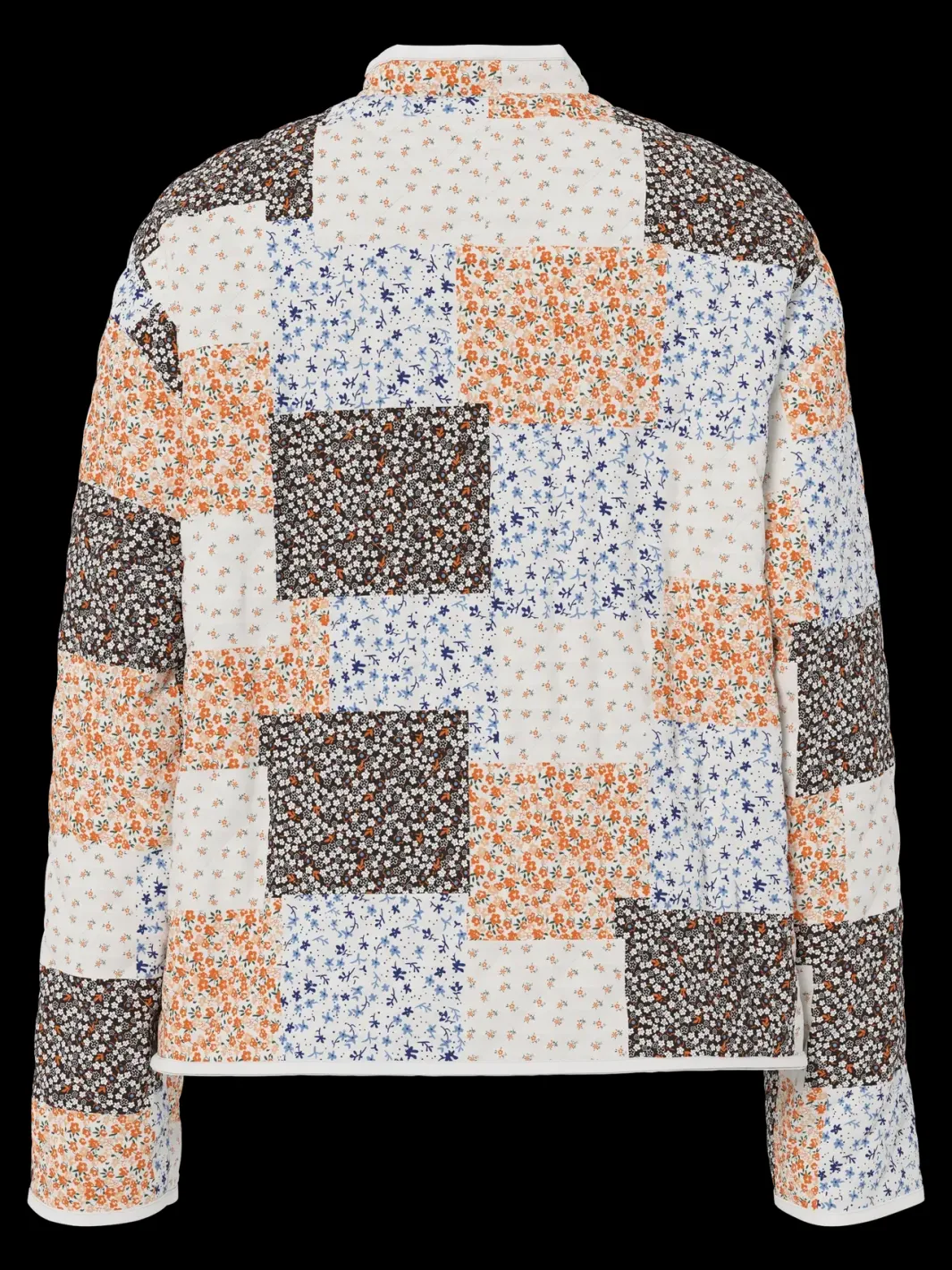 Pieces Pcrikke Quilted Jacket 4928324 Cloud Dancer Patchwork