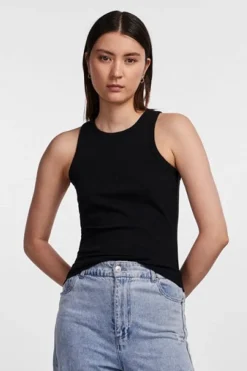 Sale Pieces Pcruka Boxer Tank Top Black