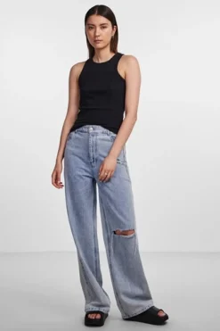 Sale Pieces Pcruka Boxer Tank Top Black