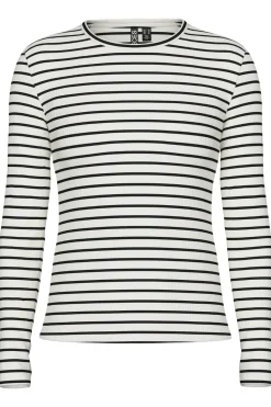 Online Pieces Pcruka Ls Top 4641385 Cloud Dancer New Black