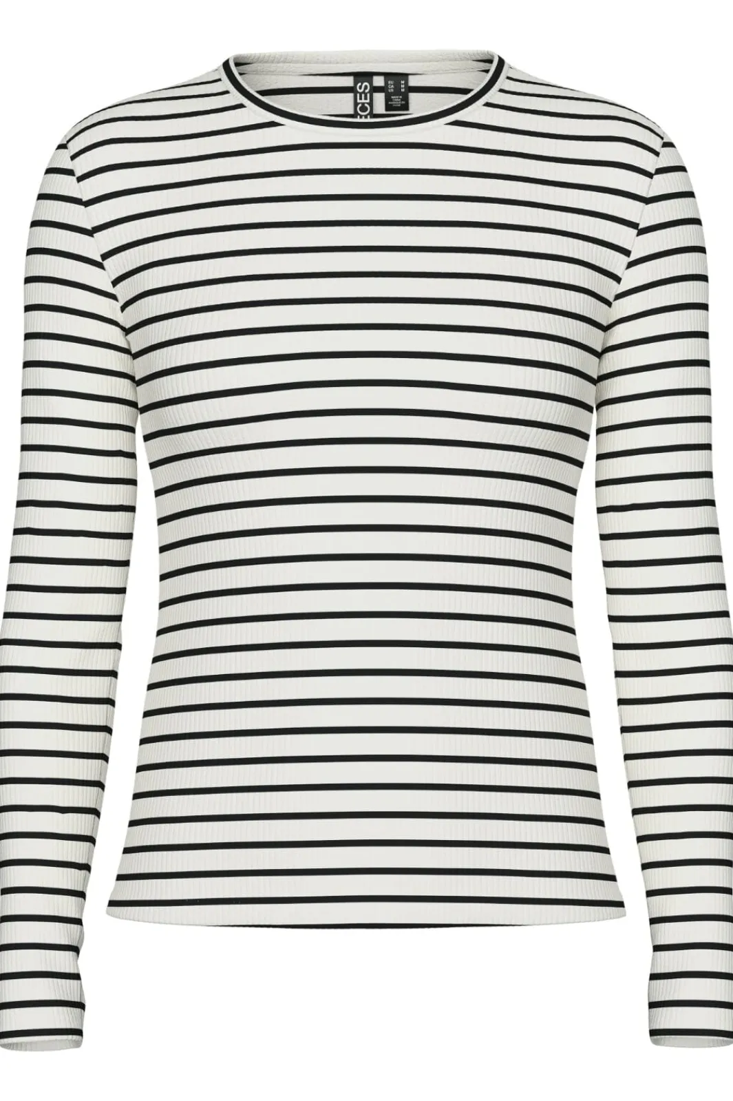 Online Pieces Pcruka Ls Top 4641385 Cloud Dancer New Black