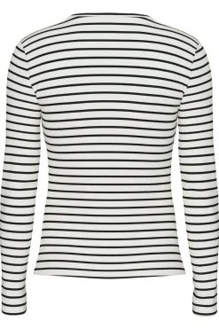 Online Pieces Pcruka Ls Top 4641385 Cloud Dancer New Black