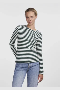 New Pieces Pcruka Ls Top 4262644 Trekking Green Cloud Dancer
