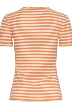 Clearance Pieces Pcruka Ss Top 4383233 Tangerine Cloud Dancer