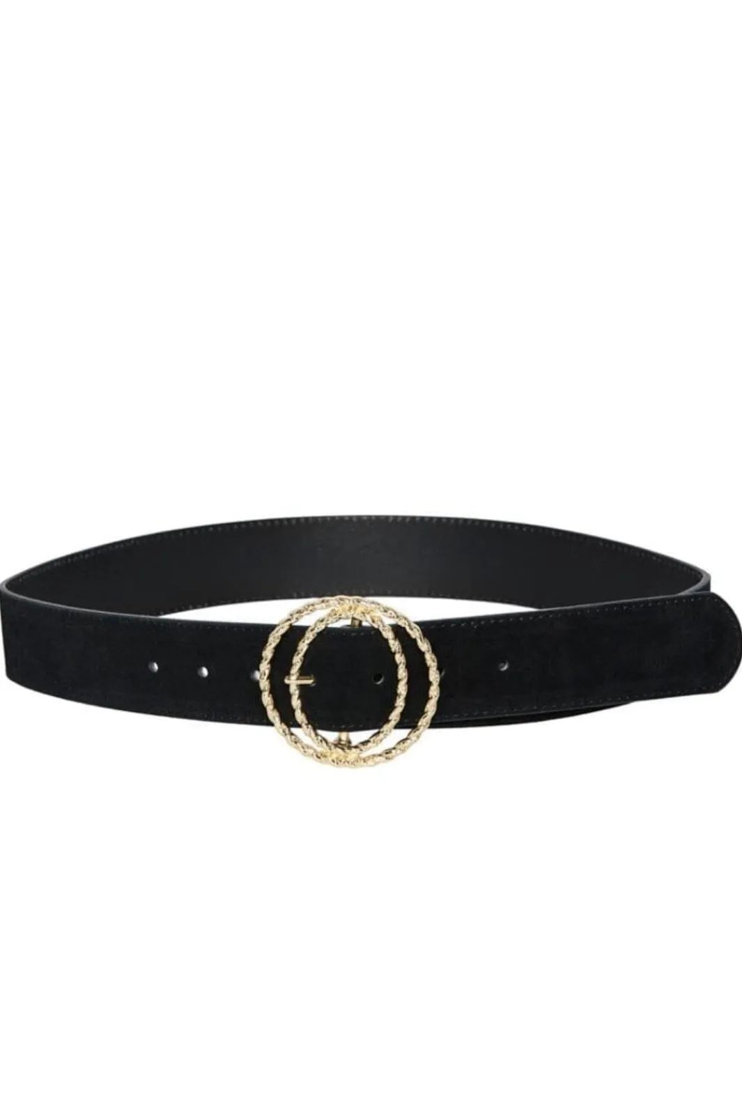 Outlet Pieces Pcsab Suede Waist Belt 4363348 Black Gold