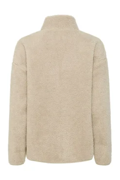Sale Pieces Pcsadia Ls Teddy Jacket 4640680 Silver Gray
