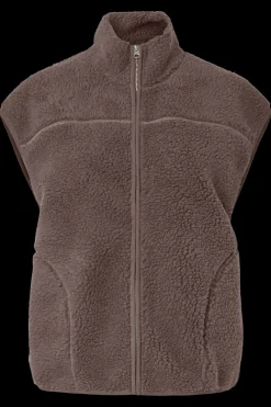 Pieces Pcsadia Teddy Vest 4993093 Coffee Quartz