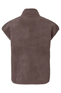 Pieces Pcsadia Teddy Vest 4993093 Coffee Quartz