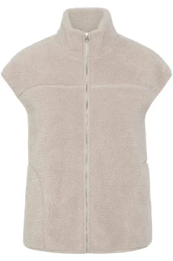 Pieces Pcsadia Teddy Vest 4640674 Silver Gray