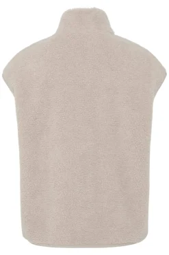 Pieces Pcsadia Teddy Vest 4640674 Silver Gray