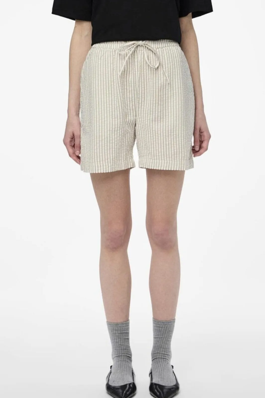 Clearance Pieces Pcsally Loose String Shorts 4497579 Tea Cloud Dancer
