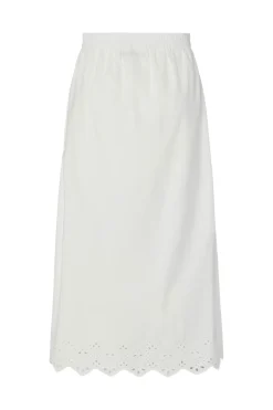 Best Pieces Pcsalmina Ankle Skirt 4720286 Cloud Dancer