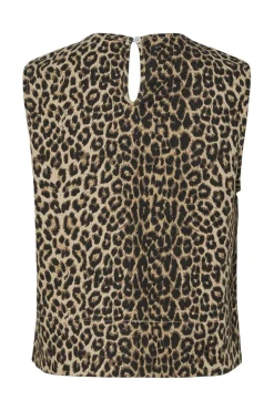 Pieces Pcsalume Sl Denim Top 4766980 White Pepper Leo