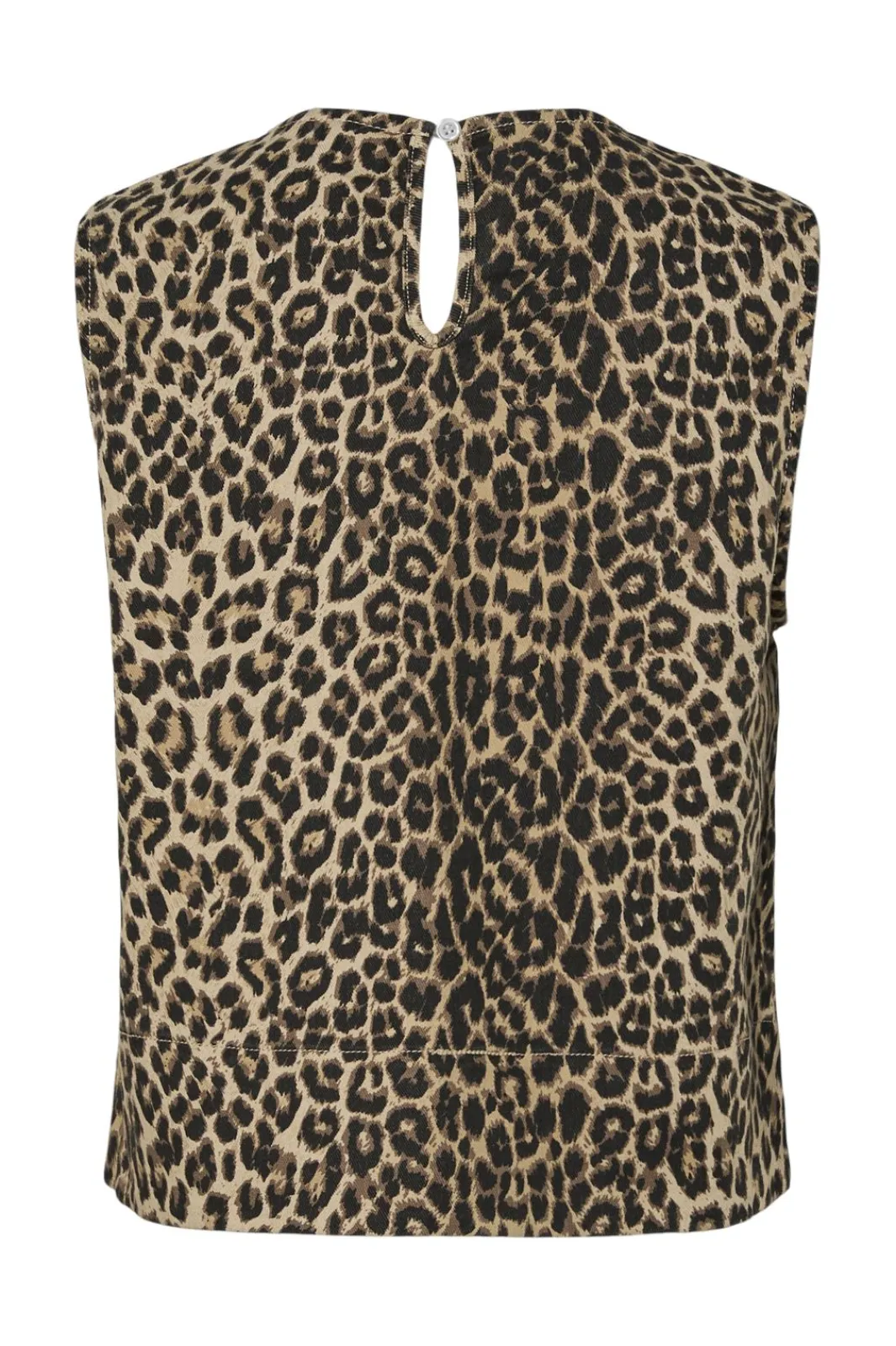 Pieces Pcsalume Sl Denim Top 4766980 White Pepper Leo