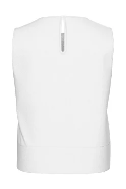 Online Pieces Pcsalume Sl Denim Top 4830262 Bright White