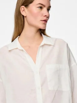 Clearance Pieces Pcsatinka 2/4 Shirt 4684726 Cloud Dancer