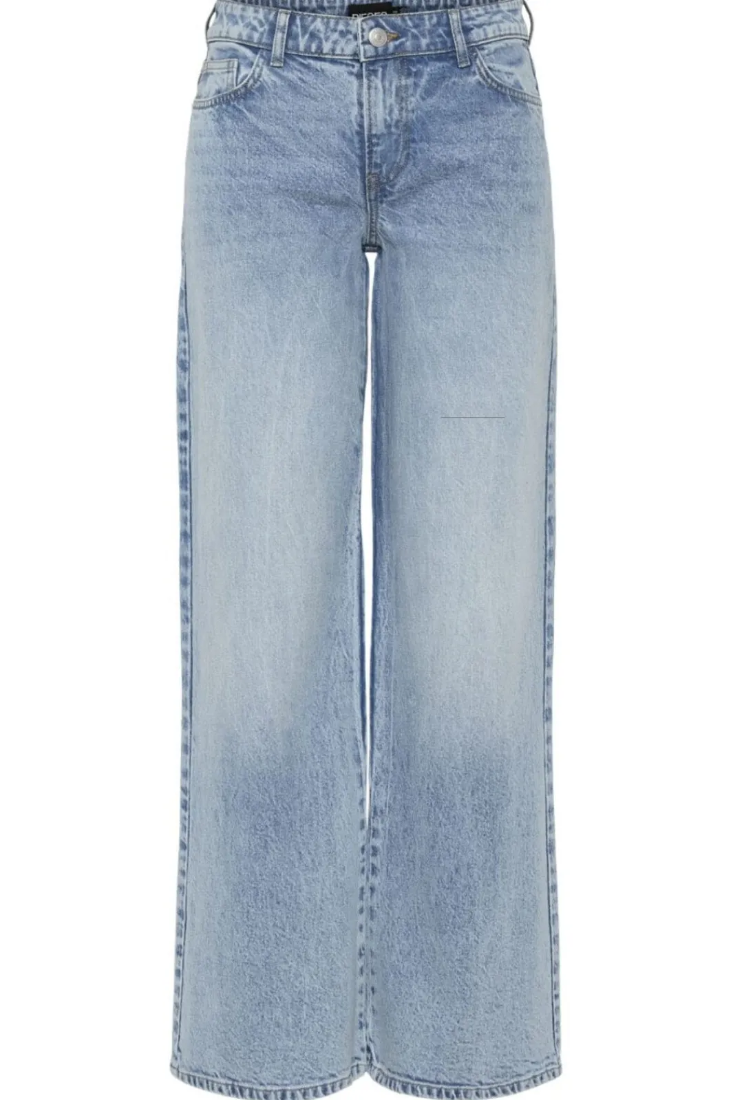 Outlet Pieces Pcselma Lw Wide Jeans Lb 4622362 Light Blue Denim