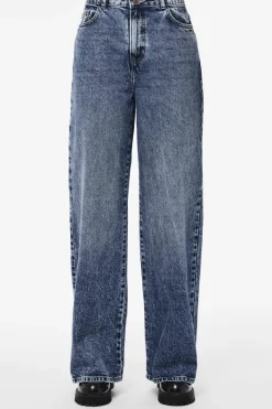 Discount Pieces Pcselma Wide Jeans 4555245 Medium Blue Denim