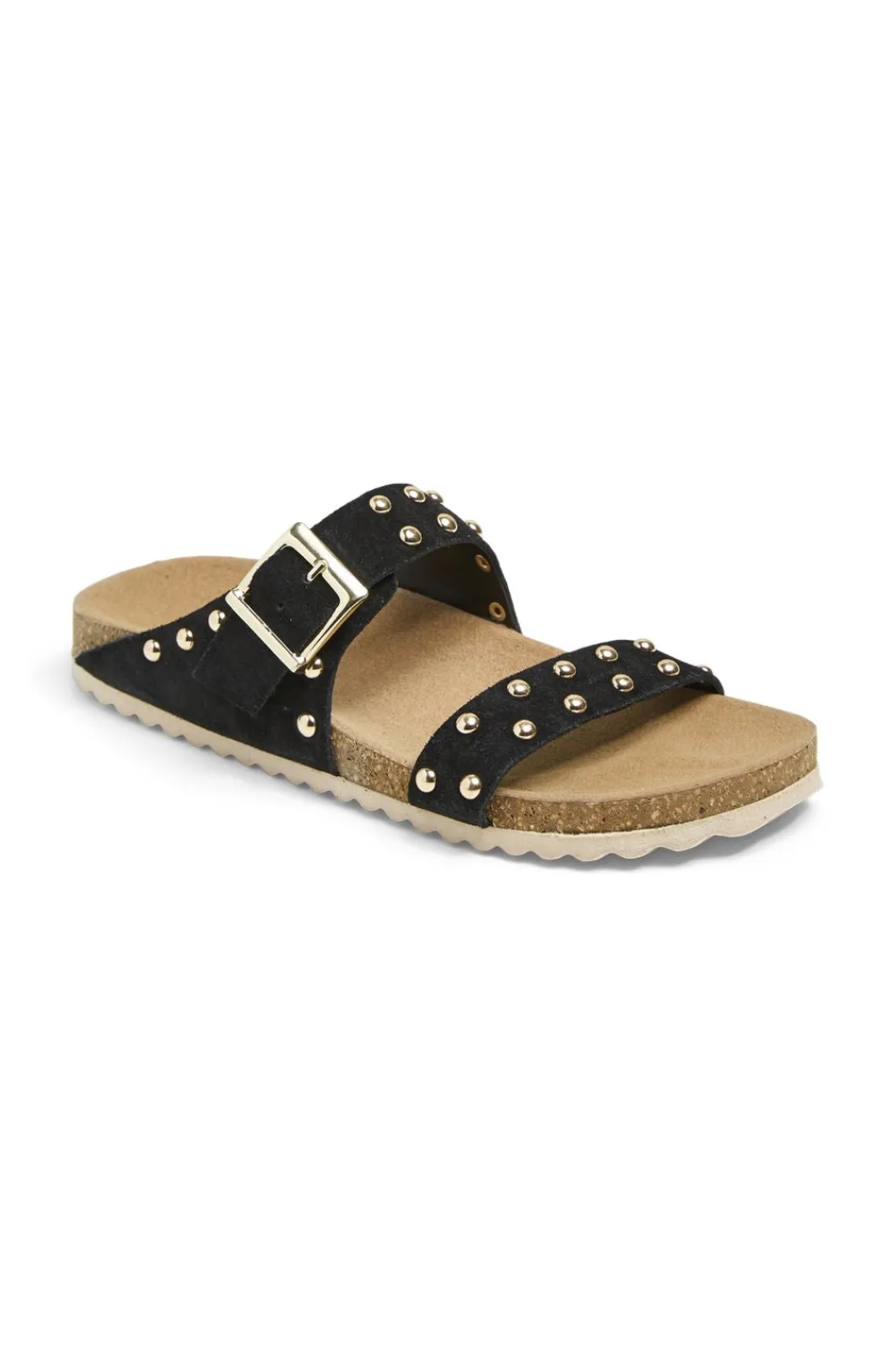 Online Pieces Pcseluna Suede Fotbed Sandal 4714638 Black