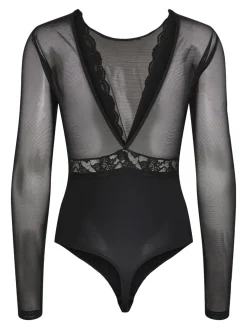 Hot Pieces Pcsicca Ls Bodystocking 4284297 Black