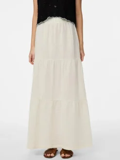 Clearance Pieces Pcsikka Maxi Skirt 4591363 Cloud Dancer