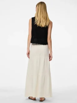Clearance Pieces Pcsikka Maxi Skirt 4591363 Cloud Dancer