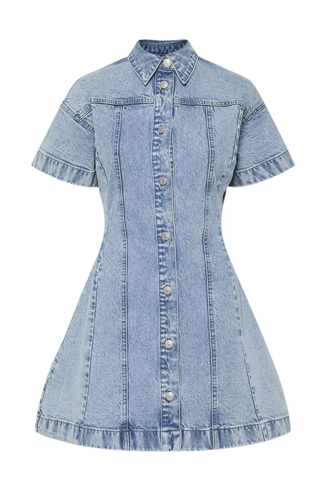 Online Pieces Pcsilke A-Shape Denim Dress 4687802 Light Blue Denim