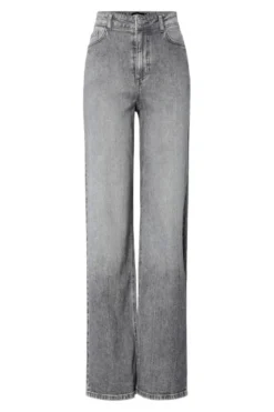 Pieces Pcsilke Wide Jeans Mg 4826814 Medium Grey Denim
