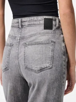 Pieces Pcsilke Wide Jeans Mg 4826814 Medium Grey Denim