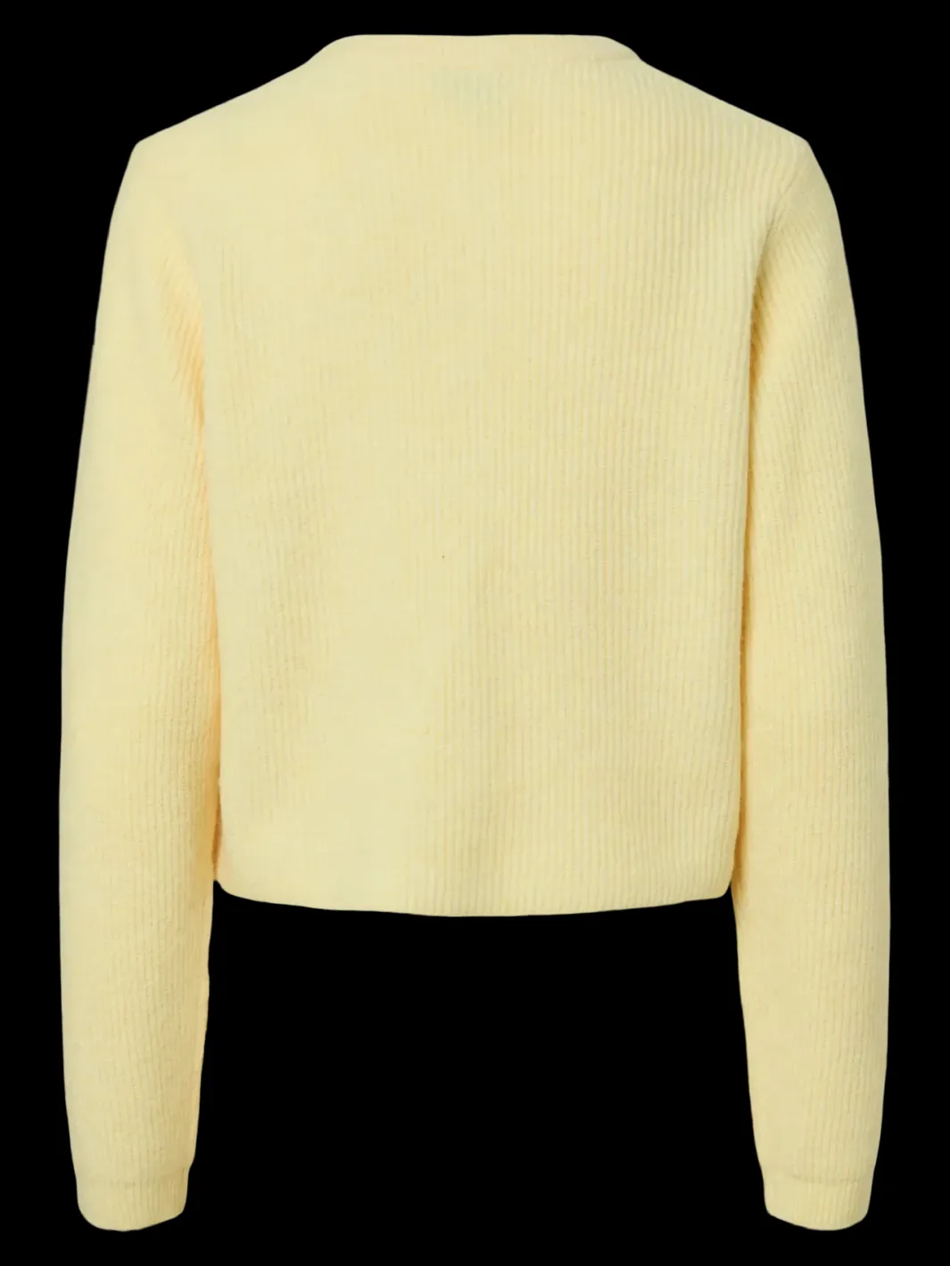 Hot Pieces Pcsilly Ls O-Neck Knit Cardigan 4963881 Pale Banana Melange