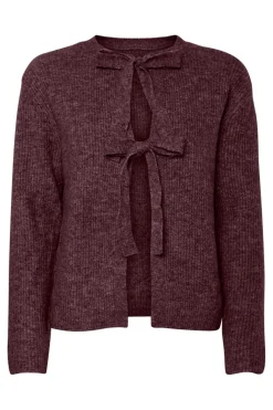 Discount Pieces Pcsilly Ls Rev Tie Knit 4864790 Tawny Port